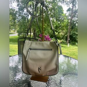Vera Wang- Cream Crossbody Bag with Adjustable Strap.